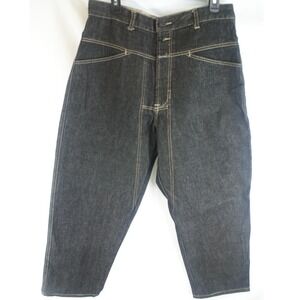 Marithe Francois Girbaud Mens 34M Indigo Denim Jeans Vintage 90s Baggy Tapered